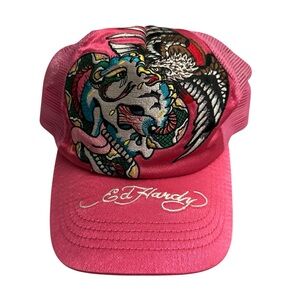 Ed Hardy vintage hat with Colorful Embroidery